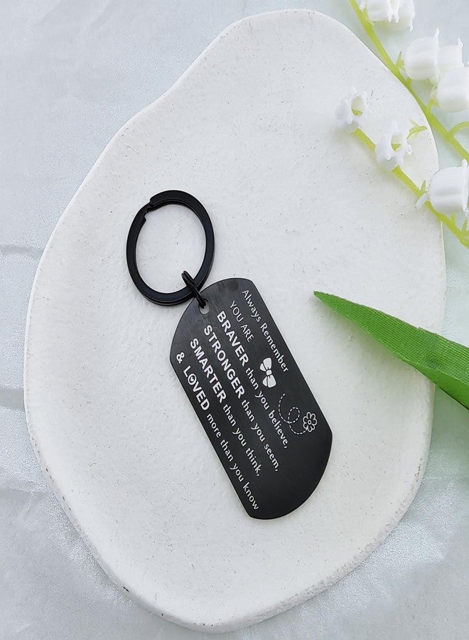 DGXMD Daughter Gift from Mom Dad - Engraved Metal Daughter Keychain - Birthday Graduation Gift for Teenage Girls Adult Daughters from Parents - Image 2